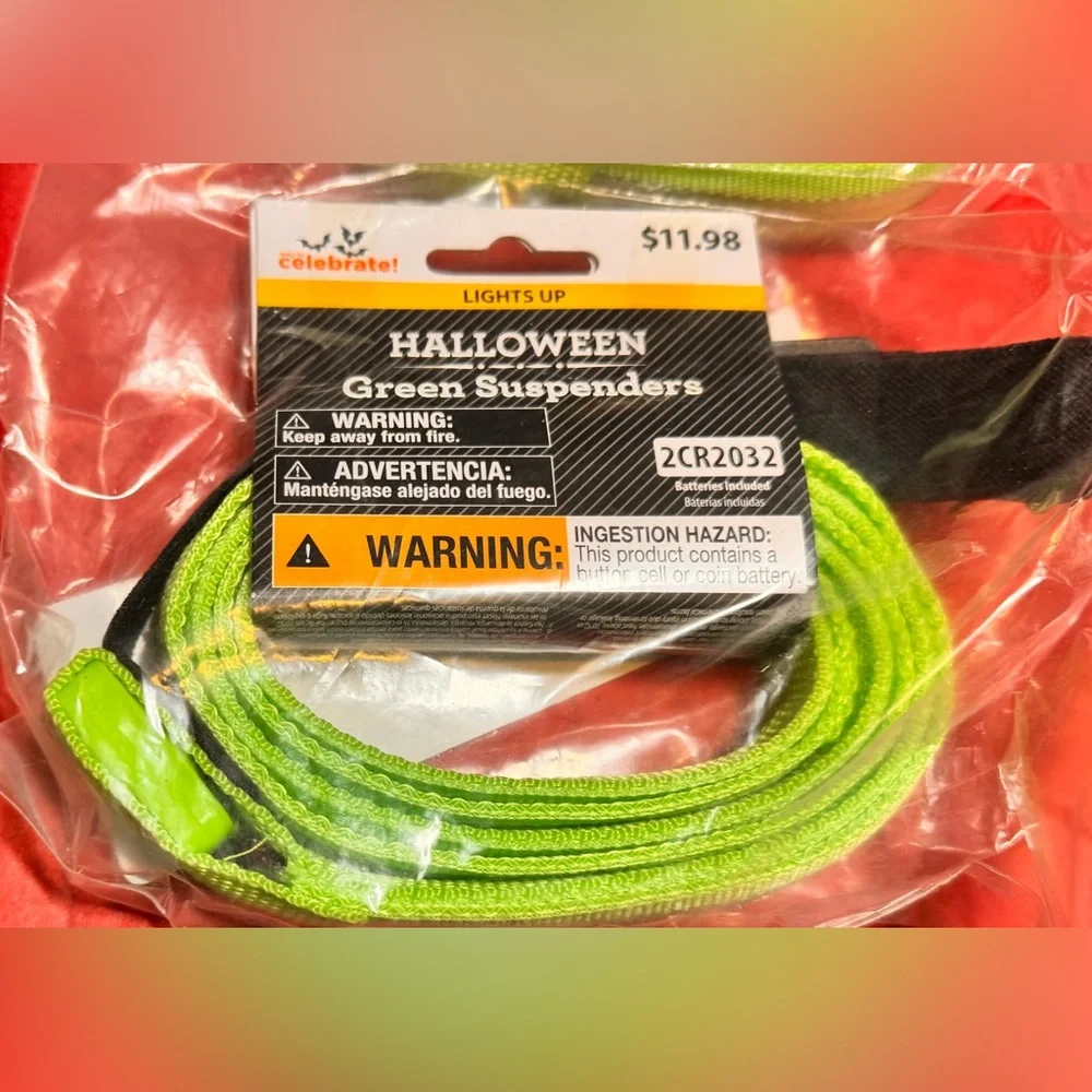 Green Suspenders Set / 6 pair total Christmas Suspenders / The Grinch Outfit